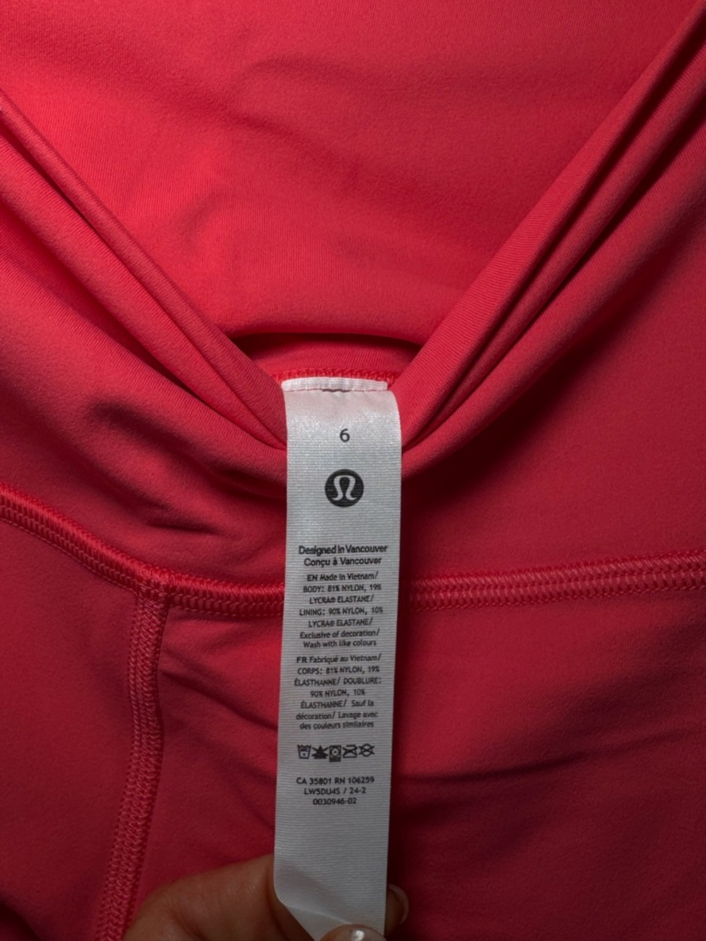 🩷 Lululemon align, high-rise pant leggings with pockets 25” color glaze pink - Picture 6 of 7